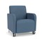 Lesro Siena Lounge Reception Guest Chair w/ Front Casters, 27 in W 29.5 in L 32.5 in H SN1101 - alternate 1